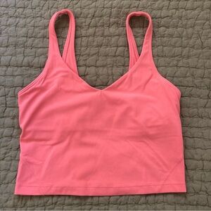Lululemon Align Cropped Tank Top Pink Size 6